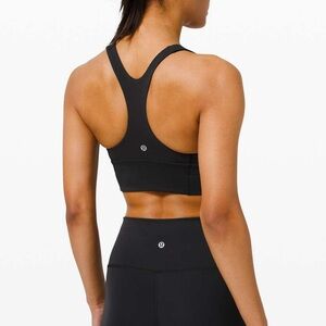 Lululemon Wunder Train Long-Line Bra - Size 6 Black